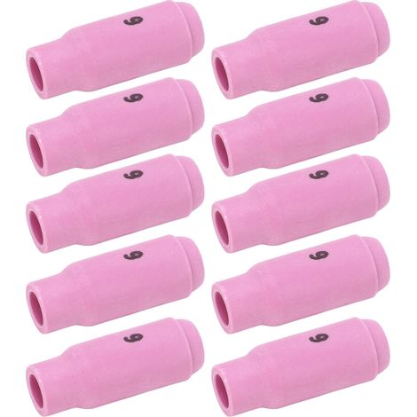 Set de 10 buses céramique TIG 6 10N48, accessoires pour torche WP17/18/26, embouts de soudage (1/5)