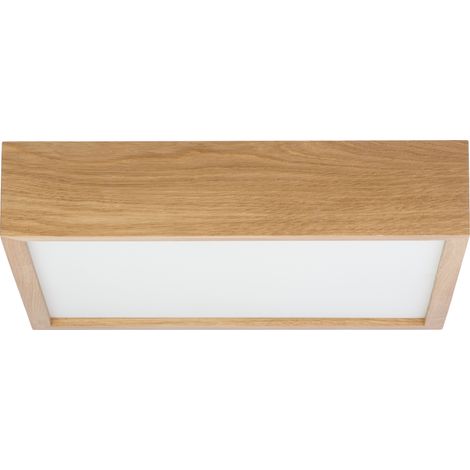 Lampada da soffitto LEJA quadrata 385mm ROVERE per soggiorno cucina bagno ELEGANTE (1/5)