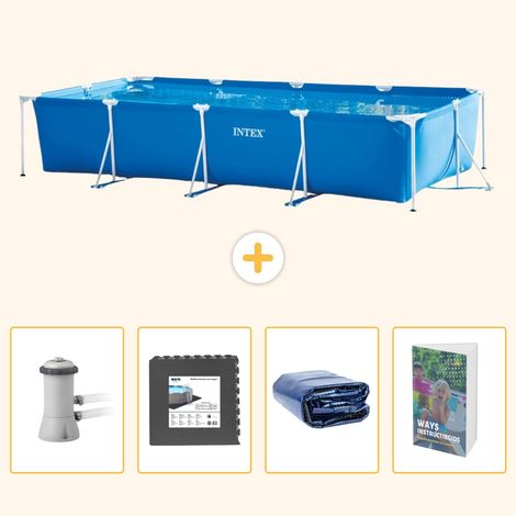 Intex Piscine Tubulaire Rectangulaire - 450x220x84 cm - 5-pièces SCB121 (1/5)
