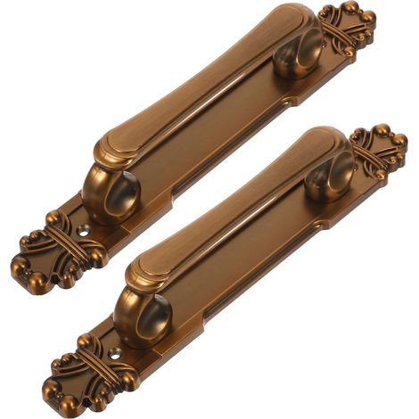 2pièces Poignée De Portail Rustique Alliage Antique Poignée Coulissante Pour Porte De Grange Placard Tiroir Armoire Quincaillerie Pour Porte Coulissante De Clôture Garage Abri De j (1/5)