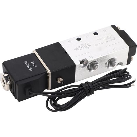 Adatto per elettrovalvole pneumatiche multifunzionali a 2 posizioni e 5 vie, 12 V CC, 0,15-0,8 MPa