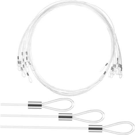 Sewro Lot de 12 cordes à linge en nylon avec boucles doubles, (1/5)