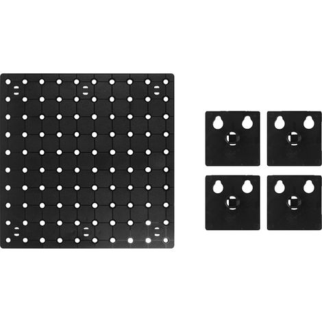 Rack Pour Tableau Perforé - Montage Facile Avec Fixations Incluses - Compatible Système Modulaire - 1 Pièce (1/5)