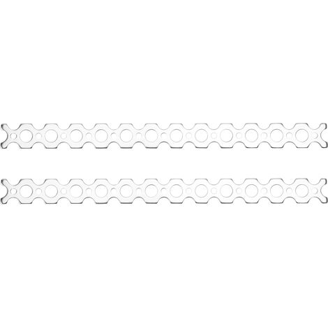 Liaisons Plates En Aluminium 13 Trous - 208x16x2mm Pour Projets Robotique Et Construction Mécanique - Lot De 1 (1/5)