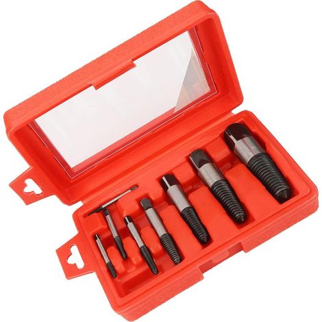 Extracteur de Vis cassé 8 Pièces, Enlève Facilement les Boulons et Goujons Endommagés, Longue Durée de Vie, pour électricien Domestique et Professionnel, Outils Haut de Gamme (1/5)