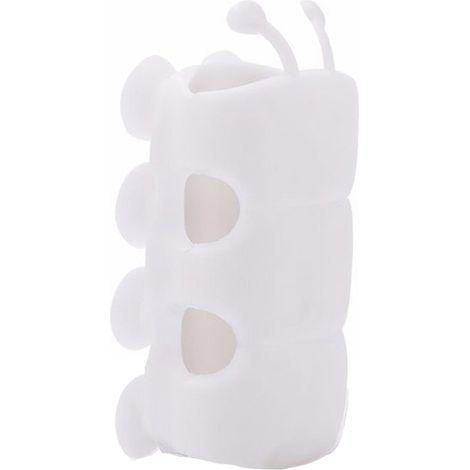 Support de pommeau de douche réutilisable, support de douche à ventouse mobile en forme de chenille, salle de bain (1/5)