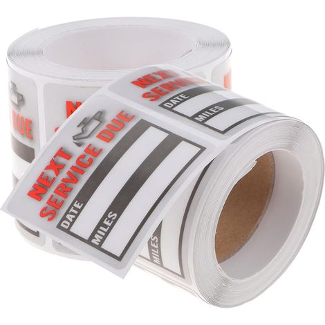 de Rappel Vidange Huile 2 Rouleaux 100 Pcs Adh sifs Imperm (1/5)