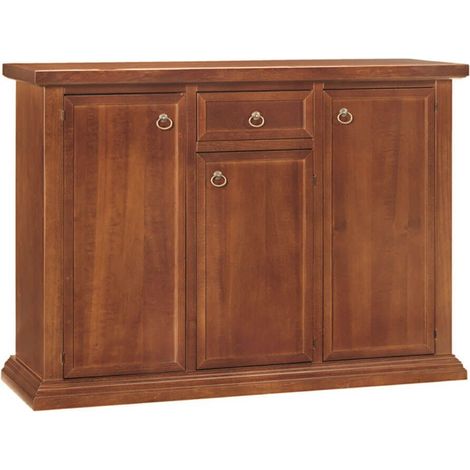 Credenza in legno con zoccolo Noce