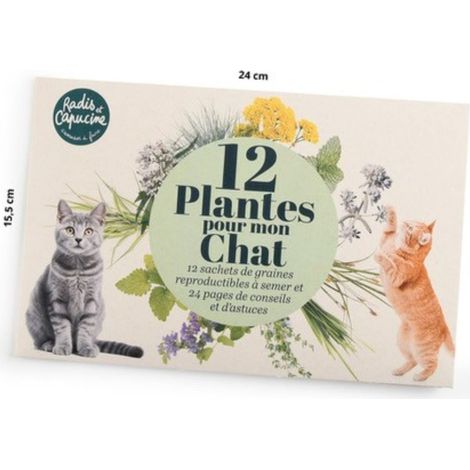 Enveloppe 12 sachets -Jardiner pour mon chat (1/5)