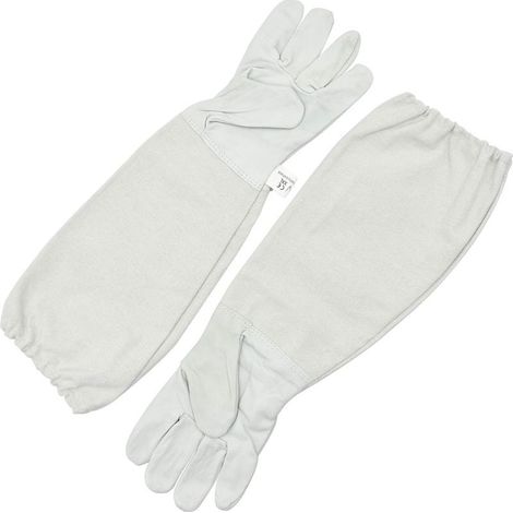 Imkerhandschuhe – Ziegenleder – Lange, atmungsaktive Ärmel – Für Anfänger und erfahrene Imker – Einheitsgröße – 49 x 17 cm (1/5)