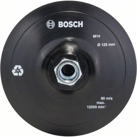 Bosch – Disque à lamelles 125 mm noir – Grain 80 pour ponçage bois et métal – Vitesse max 12250 RPM – Système Velcro pour fixation rapide