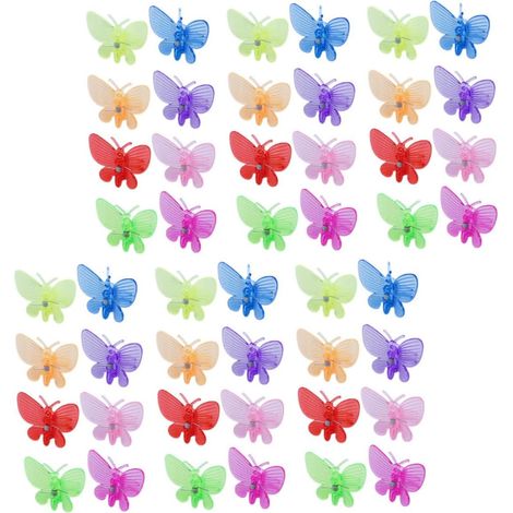 80 Orchideenclips, 3,5 cm, transparenter Kunststoff (1/5)