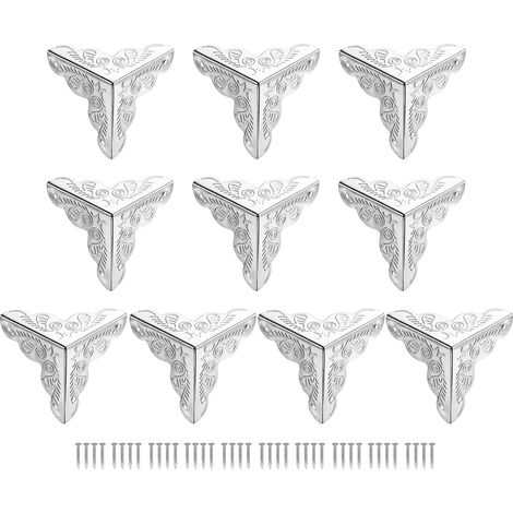 Protections d'angle métalliques, lot de 100, protections d'angle en fe (1/5)