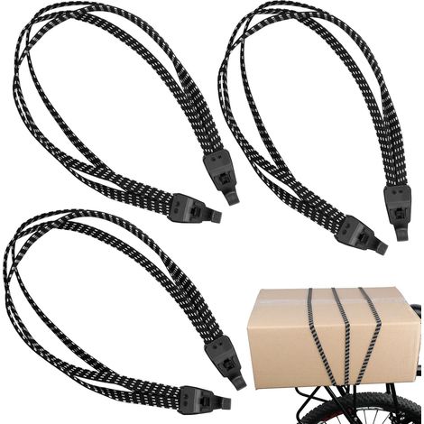75 cm elastische Bungee-Seile mit Haken, elastische Latexbänder, verstellbare elastische Bänder für Fahrradträger, Gepäck und Planen. (1/5)