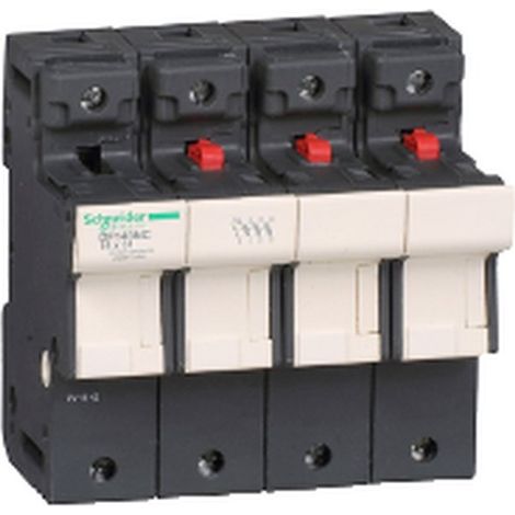 PORTE-FUS 3P/N 50A POUR FUSIBLE 14 X 51 MM - DF143NC