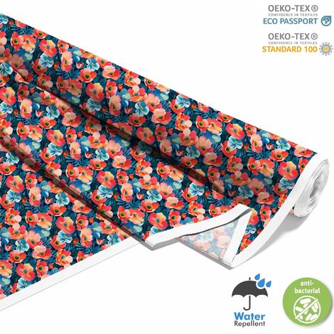 TESSUTI DECORATIVI PER ESTERNI OXFORD - Motivo Fiori I DX5520 (1/5)