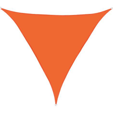 S-giant Voile d'ombrage Triangulaire 4x4x4m Imperméable Toile Ombrage UV Protection pour Patio Jardin, Terrasse,Extérieur, Balcon,Orange (1/4)