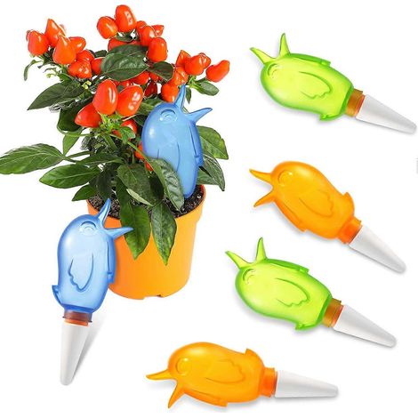 Arrosoir automatique en forme d'oiseau avec bille goutteuse, pour plantes d'intérieur et d'extérieur en pot et fleurs.