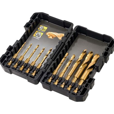 DeWalt Extreme DT50050 10 Piece Impact Ready Titanium Drill Bit Set DT50050-QZ