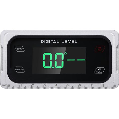 Rapporteur d'angle numérique, inclinomètre à écran tactile avec base magnétique et grand écran LCD pour le travail du bois, l'automobile et la métallurgie (1/5)