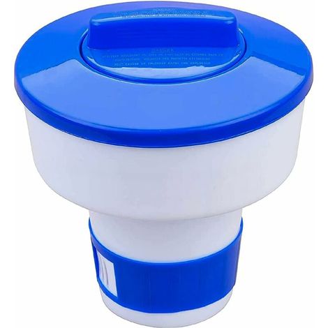 Schwimmender Chlordosierer für Schwimmbäder, 1 Stück 8 Zoll verstellbarer automatischer Chlordosierer für Innen- und Außenpools, Wasserparks, Spas (1/4)