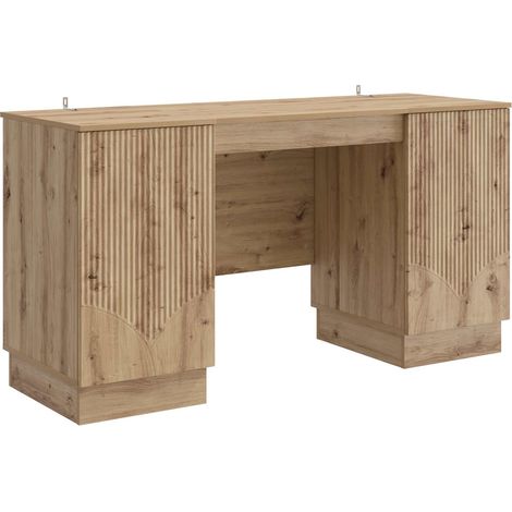 vidaXL Scrivania con lo scaffale Rovere Artigianale 142,5 x 50 x 75 cm