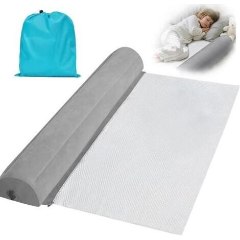 Protection anti-chute gonflable, 130 cm, protection anti-chute, portable, pliable, pour enfants, avec sac de rangement, convient pour tous les lits king size, lit simple (1/5)
