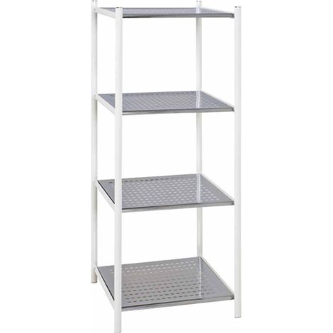 Étagère 4 Niveaux Design "Ethan" 103cm Argent