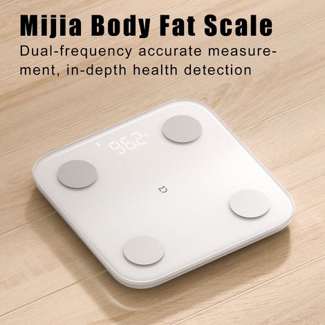 Balance connectée Xiaomi Mijia avec analyse intelligente de l'IMC, rapport de santé en 25 points, contrôle via application et connexion Bluetooth. (1/2)