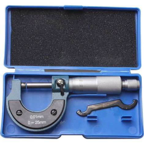 External Metric Micrometer 0-25mm High Precision Metallurgical Engineering and Automotive Mechanic Measuring Tool (1/5)