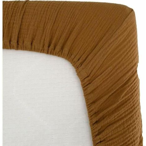 Domiva Klassisches Spannbettlaken Farbe Karamell 70x140 cm