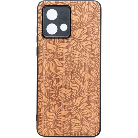 Étui en bois Bewood pour Motorola G84 5G, motif feuilles de pommier (1/2)