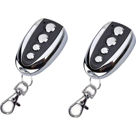 x 433 MHz Handheld Transmitter Garage Door Remote Control, Compatible with Nice Flor-S and DITEC Models, Easy Setup/4 Channels (1/4)