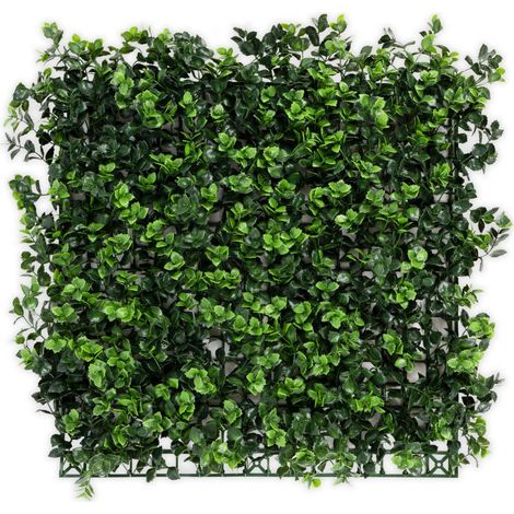 Pflanzenwand Pachysandra Kunstpflanzen zur Wandmontage 50 x 50 cm