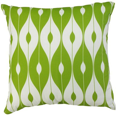 Scatter Cushion 18x18 Pattern Outdoor Garden Furniture Cushion (Pack of 4) - L46 x W46 cm - Green