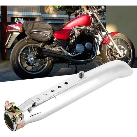 Pot d'échappement universel pour moto, style rétro, finition électroplaquée, silencieux avec réducteur 35/39/43 mm (1/5)