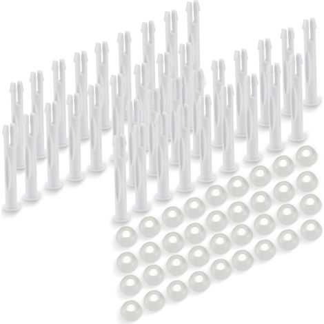 Rubber Seal and Joint Pin Kit 25018 - 2.75" Long Pool Pin Seal Kit for Intex 13' to 24' Round Metal Frame Pools, 36 Pack