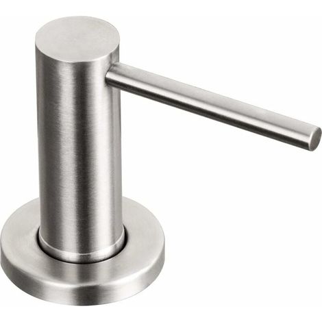 ZVD-Distributeur de Savon pour Évier de Cuisine Nickel Brossé Pompe de Comptoir en Acier Inoxydable Lotion pour les Mains Bouteille Intégrée Lotion Bouteille Intégrée (1/4)