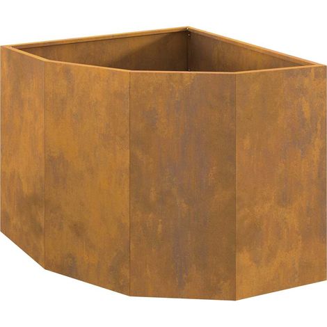 Jardinière d'Angle Rouillé 60 x 60 x 50 cm CFW580329 (1/5)