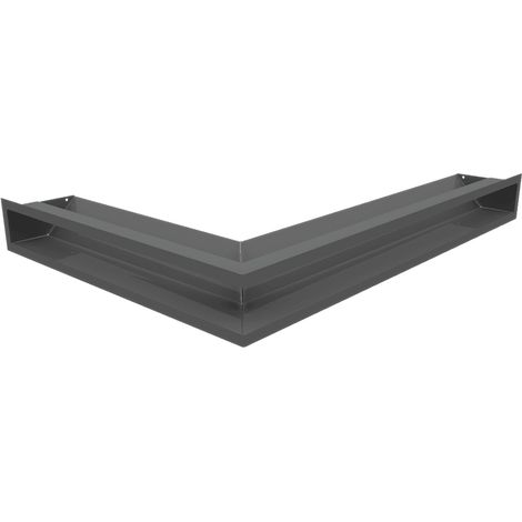 Eck-Lüftungsgitter LUFT rechts 54,7x76,6x9 Graphite Slim (1/5)