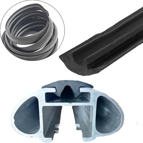 Car Roof Bar Rubber Strips 300cm Replacement Rubber Strip for Bar to Prevent Dust and Reduce Wind Resistance Wing Bar Rubber Strip to Prevent Dust and Reduce Wind Resistance (1/5)