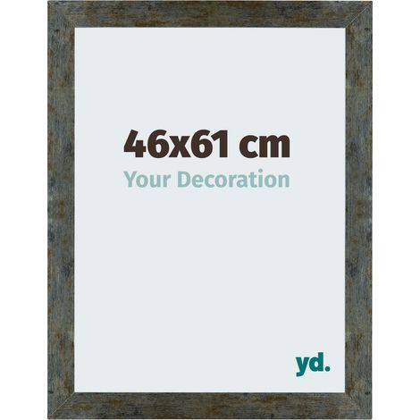 yd. - Cadre photo 46x61 - Bleu Or Melange - MDF - Mura