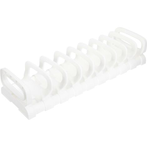 Porte-bols de cuisine, égouttoir à vaisselle en plastique pour évier avec 2 supports de rangement (1/5)