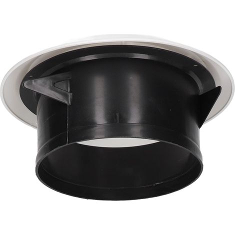 Grille ronde aération ABS 15cm, bouche ventilation plafond mural pour salle de bain cuisine bureau, couvercle persiennes 6 pouces (1/5)