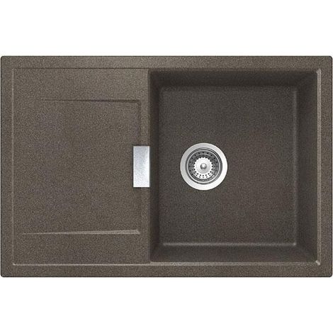 Schock Einbauspüle Cristadur Mono D-100 A Bronze BRO Exzenterbedienung (1/3)