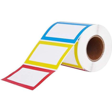 150 Stück strapazierfähige, selbstklebende Etiketten, einfache Markeraufkleber, handgeschriebene Namensschilder, Preisschilder für Zuhause, Büro und Schule-8.9X5.7cm (1/2)