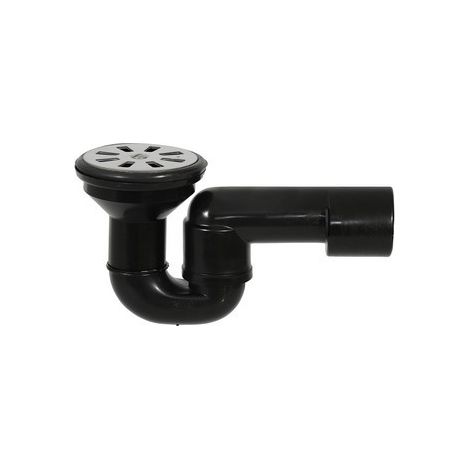 PILETTA DOCCIA GRIGLIA PIANA CON SIFONE SNODATO PEHD Misura: Griglia Inox D. 80 (1/2)