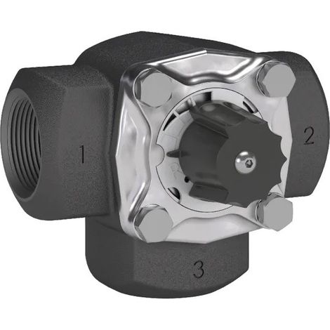 Thermador – Vanne mélangeuse 3 voies fonte taraudée 1''1/4 F – Pression max 10 bar – Joints toriques EPDM pour étanchéité renforcée