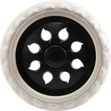 Noir Blanc Noyau Plastique Mousse Chariot pour Achats Roulettes Panier Roue (1/5)