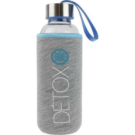 Flasche mit Deckel und Griff 400ml blau (1/2)